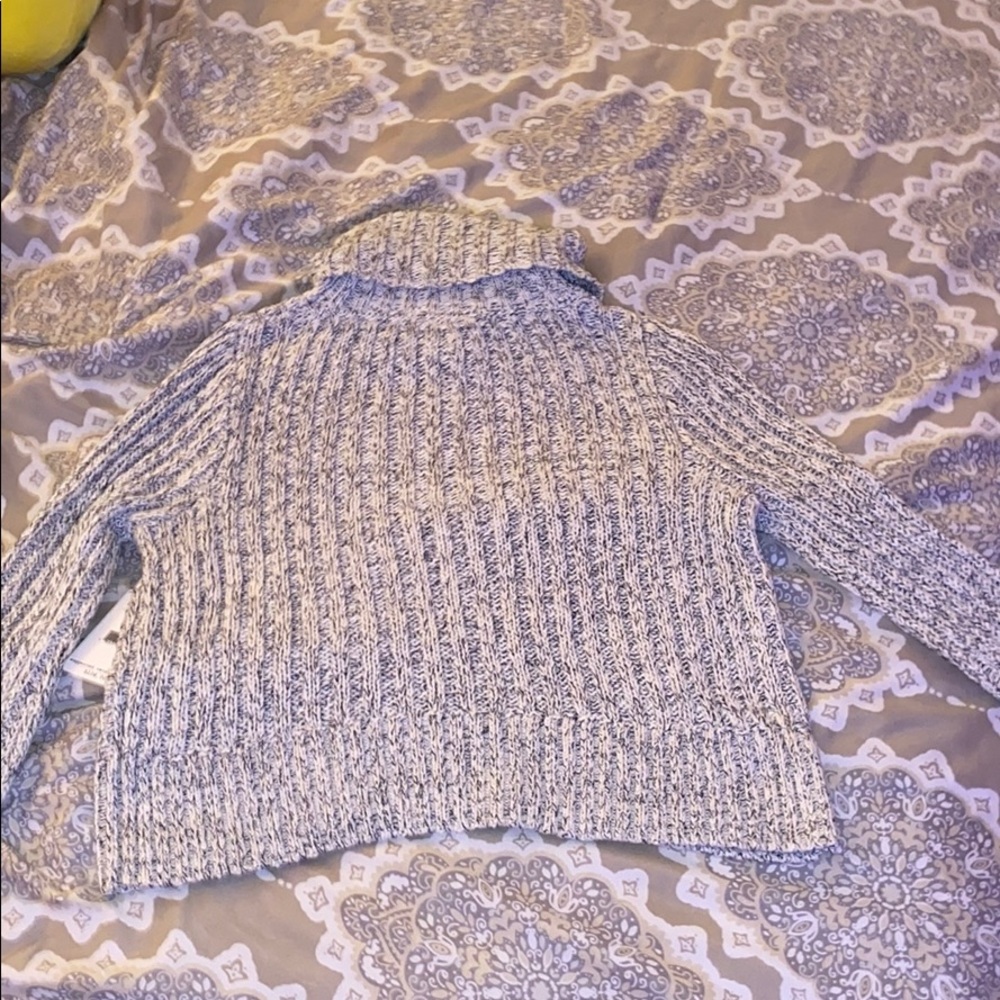 free people ivory comb turtle neck sweater